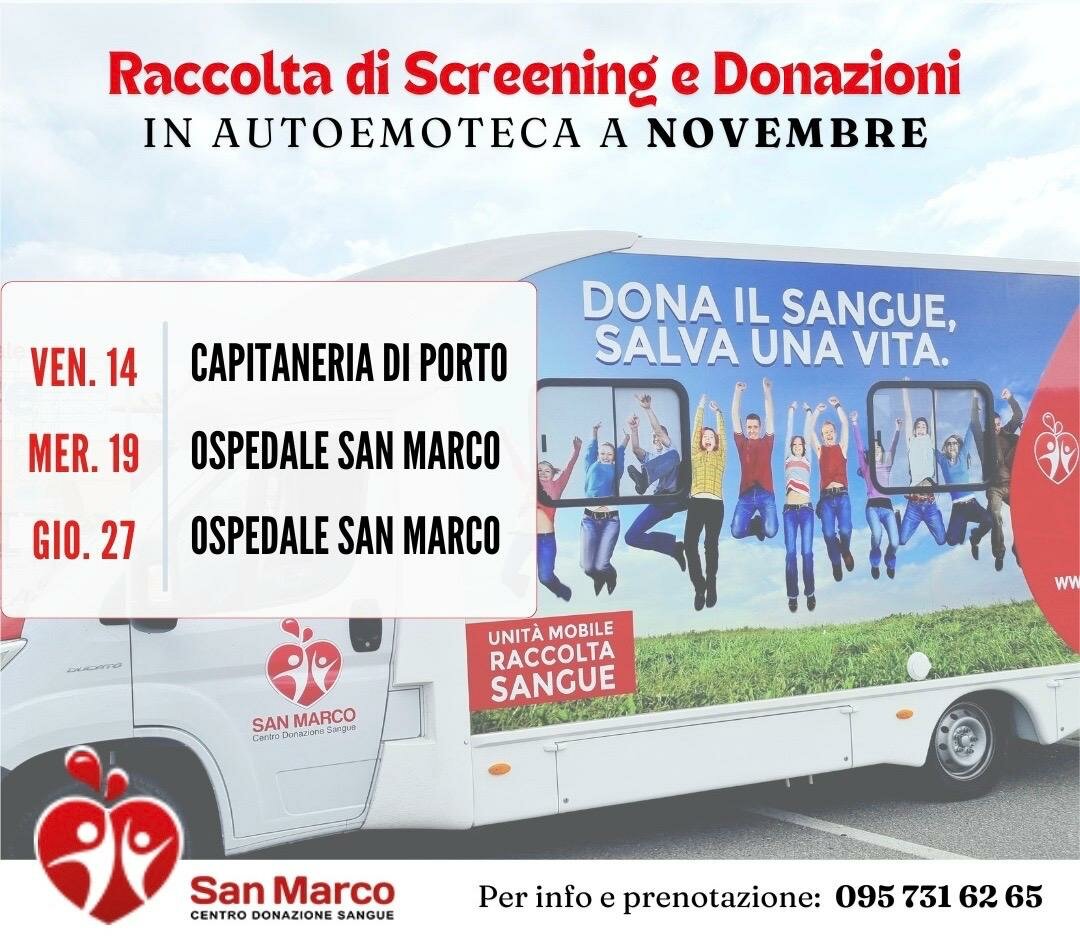 Torna l&rsquo;autoemoteca dell&rsquo;associazione San Marco donatori volontari di sangue