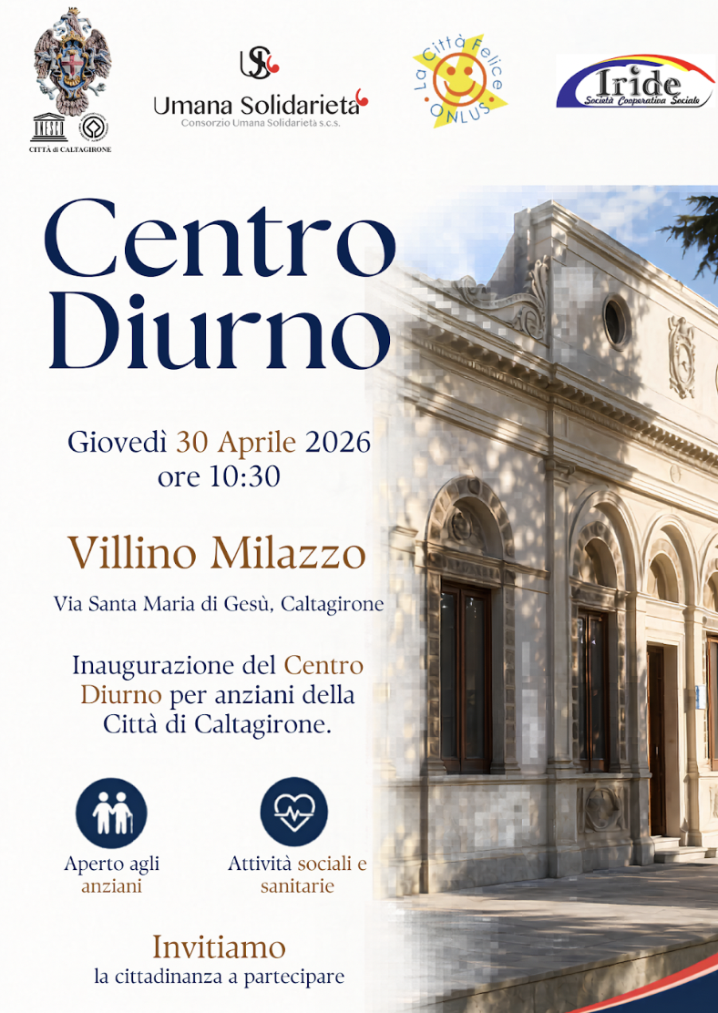 “Apre a Caltagirone il nuovo Centro Diurno dedicato agli anziani”