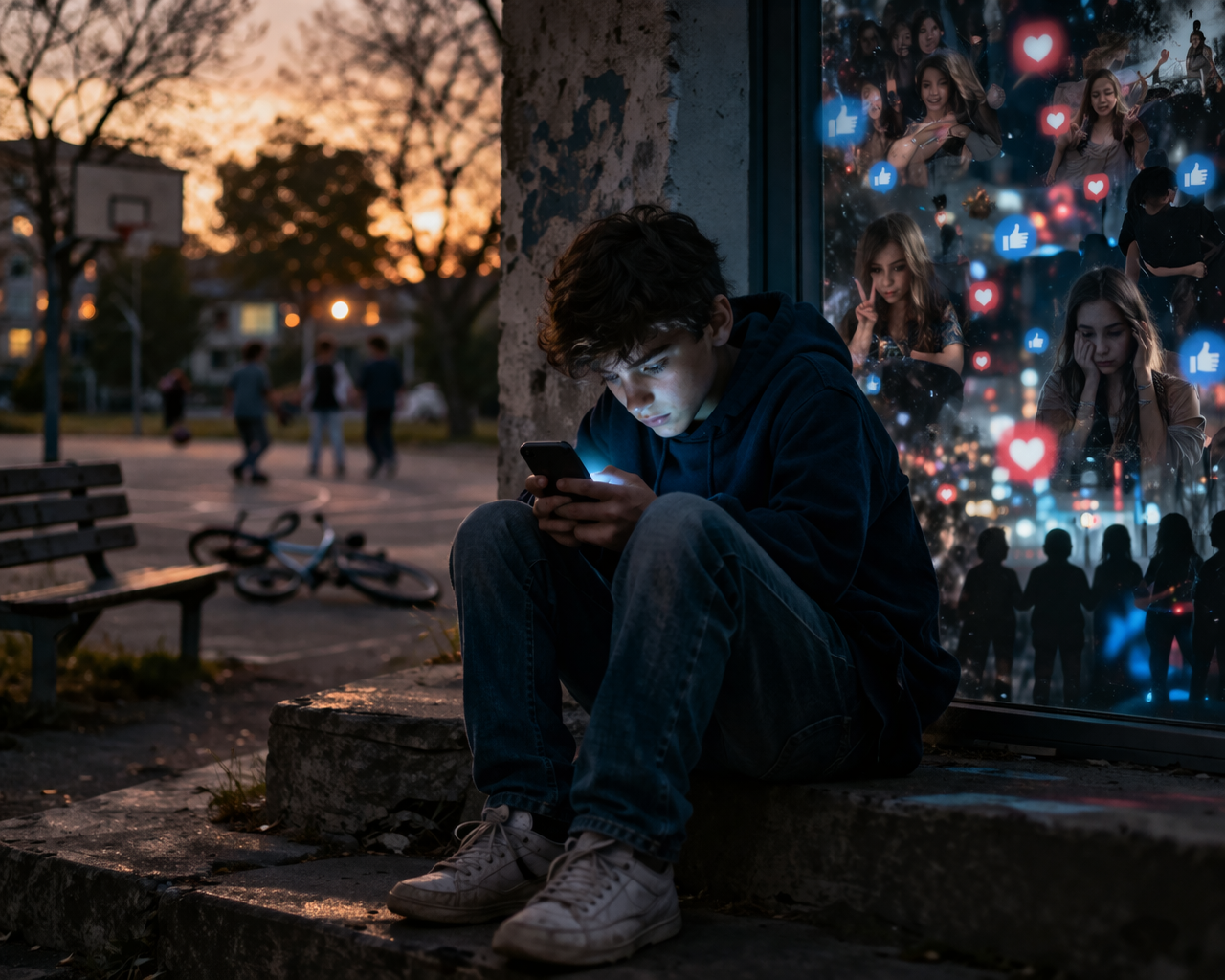 Nell’età dei social, crescere è più difficile