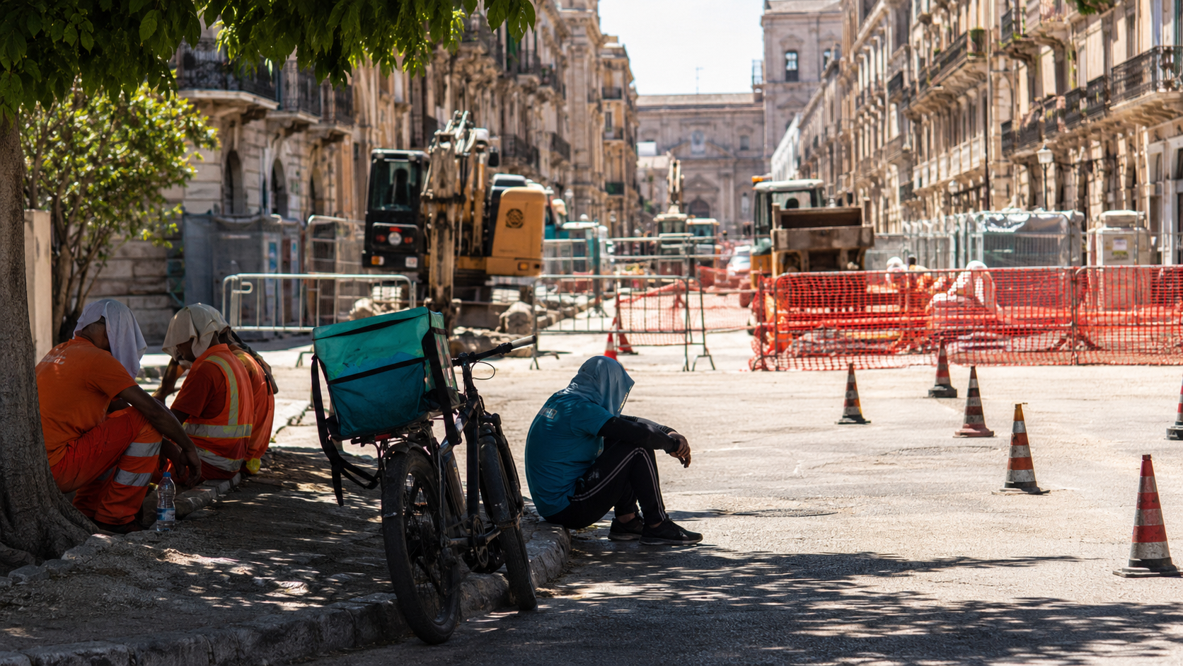 Stress termico, ordinanza regionale: stop ai lavori nelle ore più calde, tutela estesa anche ai rider
