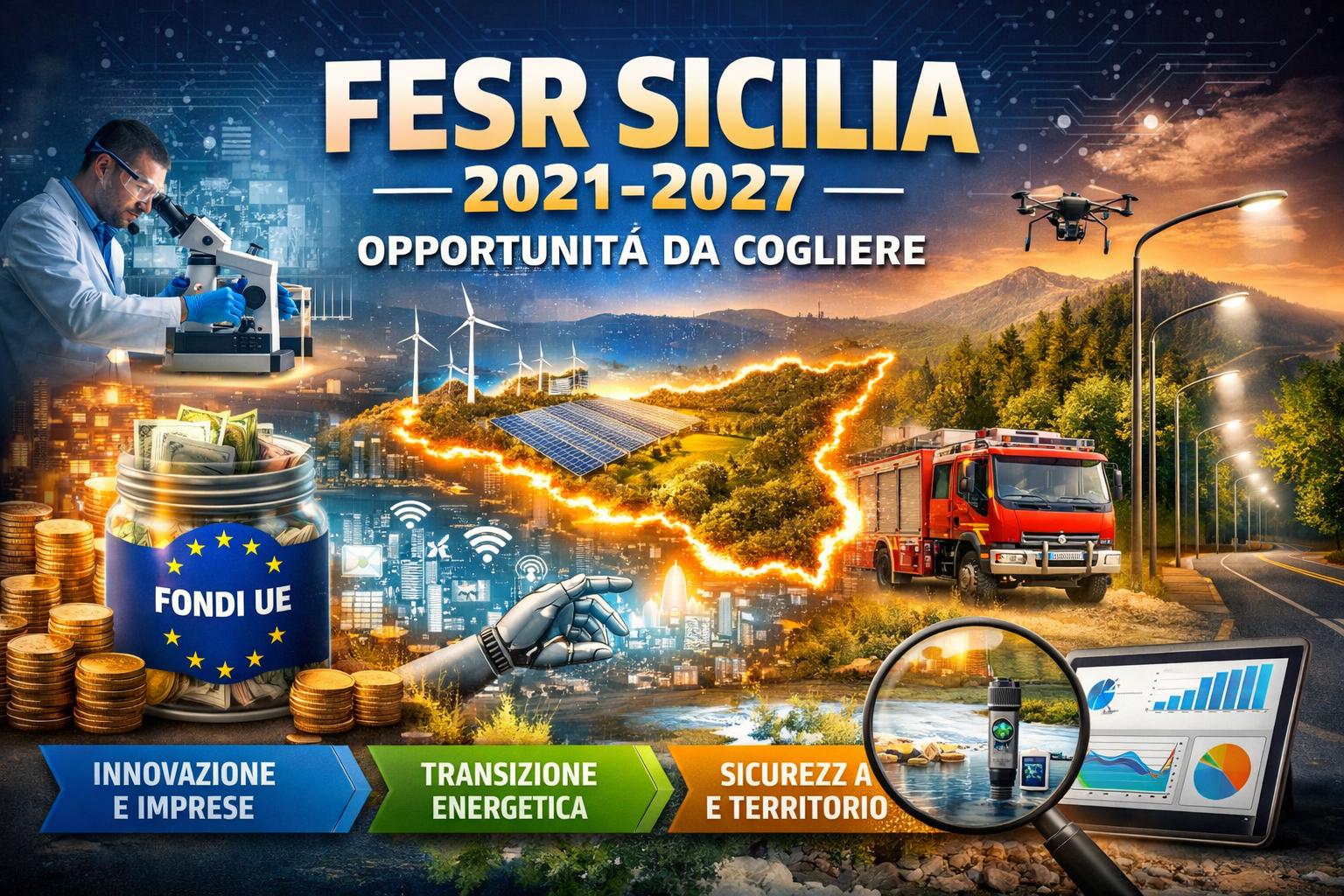 FESR Sicilia 2021-2027: quando i fondi ci sono, ma servono onest&agrave; e lucidit&agrave; per non sprecarli