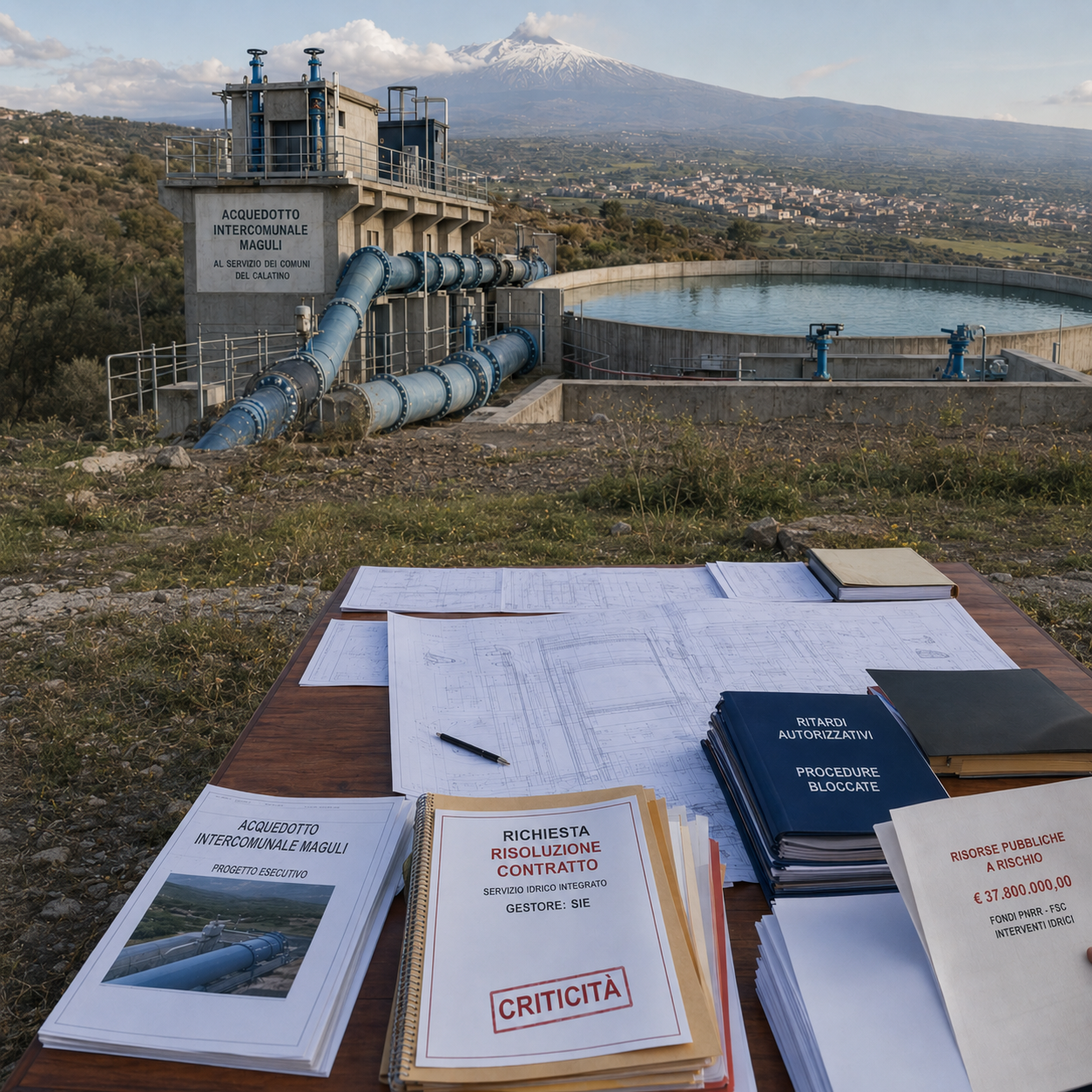 Acqua nel Catanese, la grande fuga dalle responsabilità: SIE smonta le accuse dell’ATI