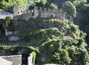 Mura antiche ricoperte di vegetazione nel Parco Nazionale della ValGrande vicino a Vogogna Mura antiche ricoperte di vegetazione nel Parco Nazionale della ValGrande vicino a Vogogna