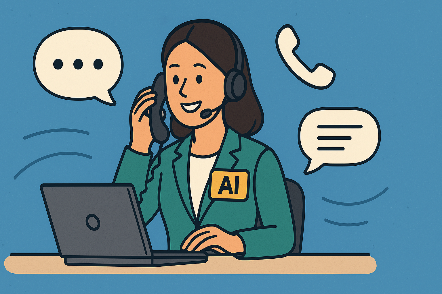 Call center: Change the voice, not the service with services delivered via AI Call center: Change the voice, not the service with services delivered via AI