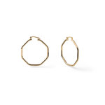 orecchini-unoaerre-dorati-a-cerchio-ottagonale