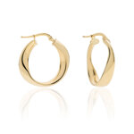 orecchino-unoaerre-in-argento-dorato-a-cerchio