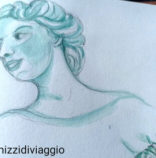 particolari fontana Manciano Toscana disegno