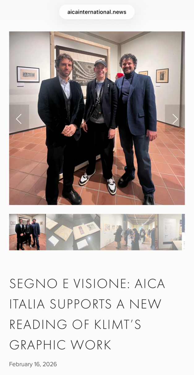 segno e visione aica italia supports a new readin g of klimt’s graphic work — aica international