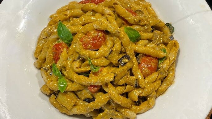 Pasta mit Gemüse-Sardinen (vegetarische Variante)