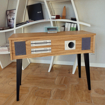 Mobile moderno personalizzato con stereo integrato