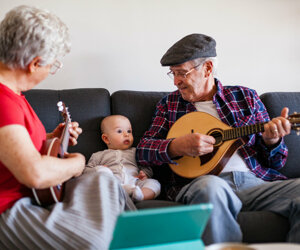 Musik spielen für Baby
