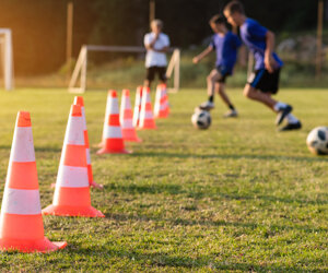 Fußballtraining im Freien