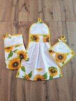 set-cucina-asciughino-presina-guanto-ricamabili-girasoli