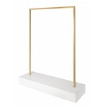 stender-oro-tubo-quadro-con-base-bianca