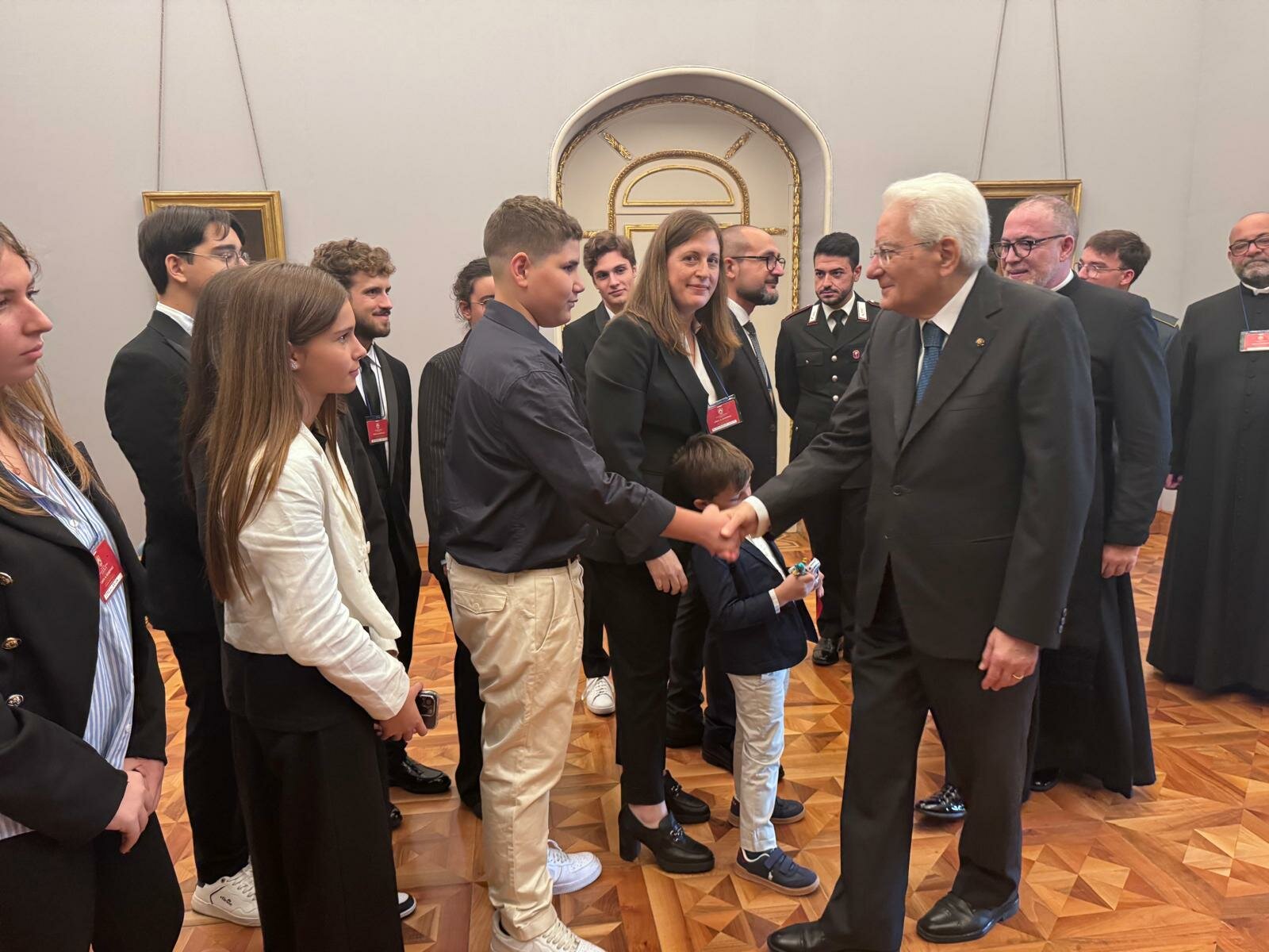 La comunità del Santuario dei Decollati di Palermo ricevuta da Mattarella al Quirinale