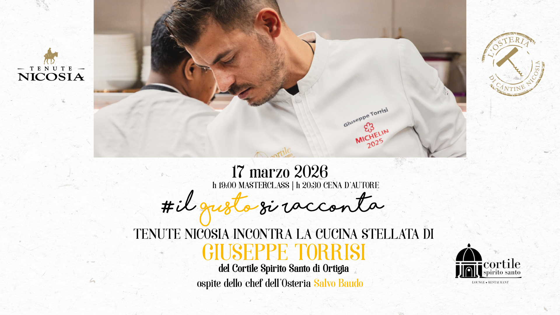 Il gusto si racconta: a Tenute Nicosia la cucina stellata di Giuseppe Torrisi incontra i vini dell&rsquo;Etna