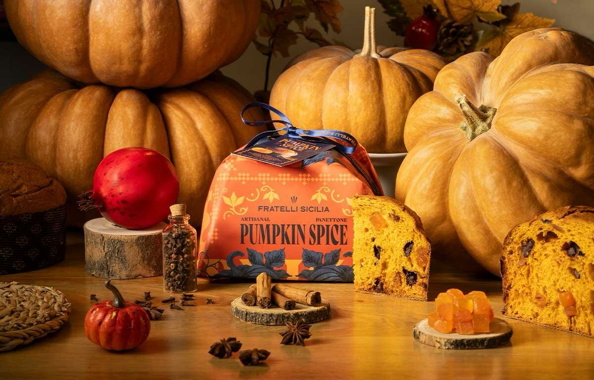 Fratelli Sicilia, l’autunno diventa un panettone: nasce Pumpkin Spice, il lievitato che unisce l’Etna ai sapori del Nord America