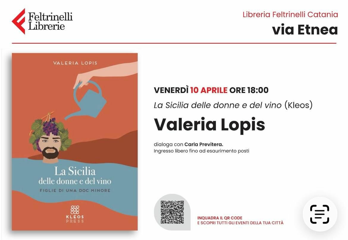 “La Sicilia delle donne e del vino”, Valeria Lopis presenta il suo libro a Catania