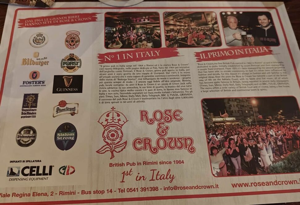 Rose & Crown, a Rimini il primo pub d’Italia: dal 1964 un’icona tra birra, musica e cultura britannica