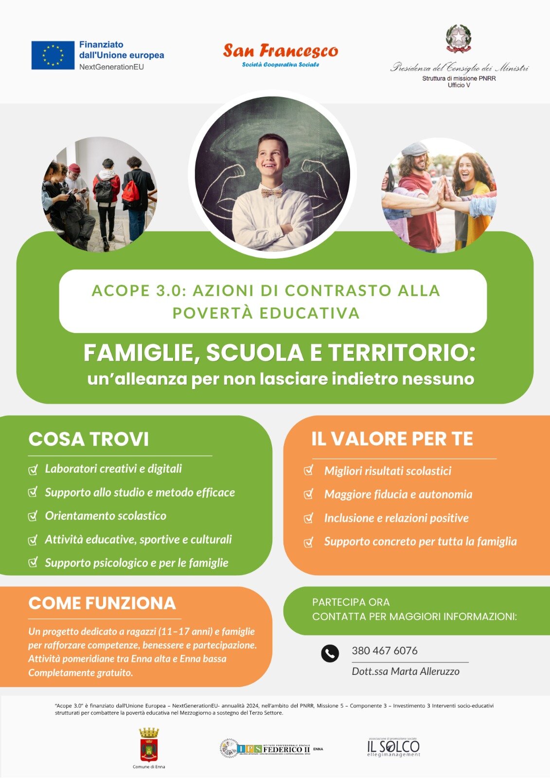ACOPE 3.0, siglato il protocollo tra Cooperativa San Francesco e I.C. “De Amicis”: al via nuove attività educative contro la povertà educativa