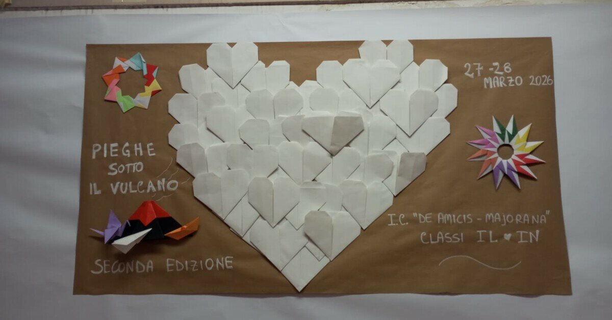 L'origami come strumento didattico: alla De Amicis-Majorana di Catania l'evento Pieghe sotto il Vulcano