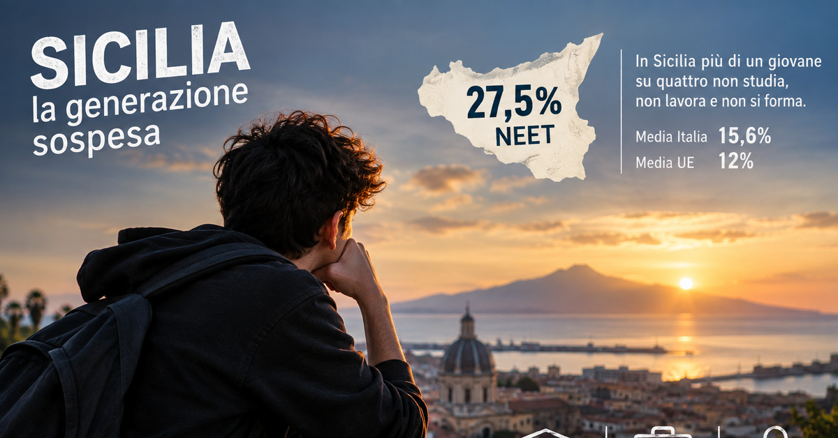 Il futuro incerto della Sicilia: 1 giovane su 4 è NEET Il futuro incerto della Sicilia: 1 giovane su 4 è NEET