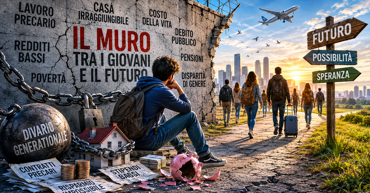 Giovani sempre più indietro: il divario generazionale torna ad allargarsi