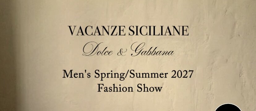 Il nuovo show di Domenico Dolce per la Fashion week