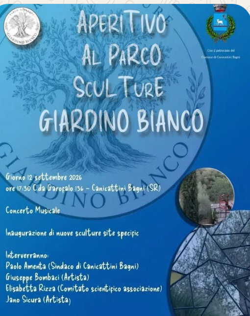 Appuntamento al Parco Scultura Giardino Bianco. A Canicattini Bagni