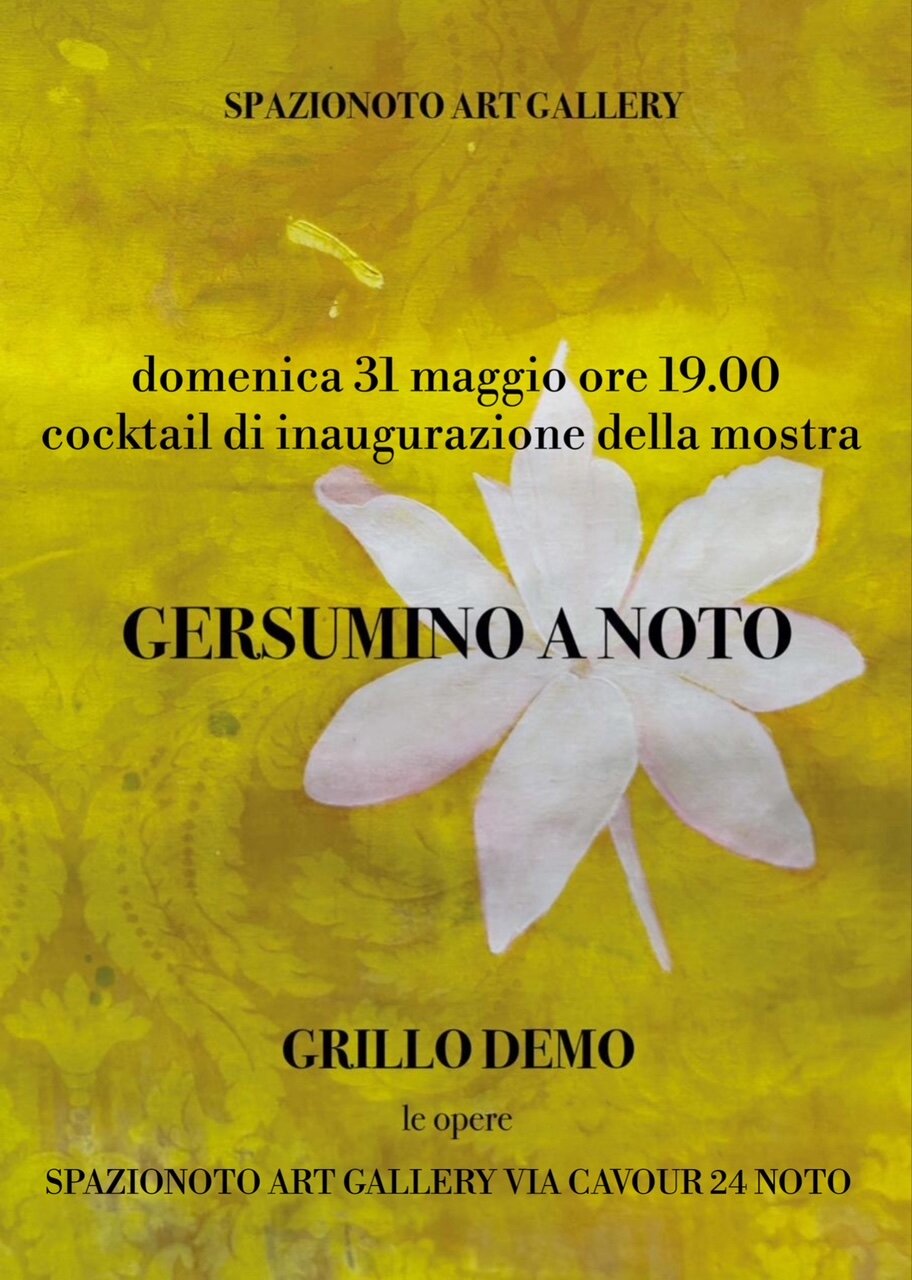GERSUMINO A NOTO. L'esposizione dell'argentino Grillo Demo