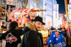 MURDAH SRVC artist exploring a Japanese matsuri festival - cinematic inspiration for manga and live music