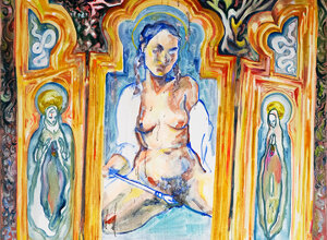 JTdCJTIyZW4lMjIlM0ElMjIlRTIlODAlOUNGZW1tZXMlMjBNb25zdHJlcyVFMiU4MCU5RCUyMHNlcmllcyUzQSUyMGZpZ3VyYXRpdmUlMjBwYWludGluZyUyMHdpdGglMjBnb2xkZW4lMjBhcmNoJTIwbW90aWYlMkMlMjBhcnR3b3JrJTIwYnklMjBWYWxlbnRpbmUlMjBBbG1hJTJDJTIwTW9udHIlQzMlQTlhbCUyMGNvbnRlbXBvcmFyeSUyMGFydGlzdC4lMjIlN0Q=