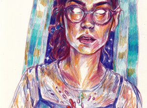 JTdCJTIyZW4lMjIlM0ElMjIlRTIlODAlOUNNZW5kaW5nJTIwTWlycm9ycyVFMiU4MCU5RCUyMHNlcmllcyUzQSUyMHBvcnRyYWl0JTIwZHJhd2luZyUyMHdpdGglMjBnbGFzc2VzJTJDJTIwY29sb3JlZCUyMHBlbmNpbCUyMHNrZXRjaCUyMGJ5JTIwVmFsZW50aW5lJTIwQWxtYSUyQyUyME1vbnRyJUMzJUE5YWwuJTIyJTdE