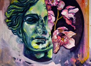 JTdCJTIyZW4lMjIlM0ElMjIlRTIlODAlOUNGZW1tZXMlMjBNb25zdHJlcyVFMiU4MCU5RCUyMHNlcmllcyUzQSUyMGdyZWVuJTIwZmFjZSUyMHBvcnRyYWl0JTIwd2l0aCUyMHBpbmslMjBmbG93ZXJzJTJDJTIwcGFpbnRpbmclMjBieSUyMFZhbGVudGluZSUyMEFsbWElMkMlMjBNb250ciVDMyVBOWFsJTJDJTIwUXUlQzMlQTliZWMuJTIyJTdE