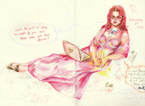 JTdCJTIyZW4lMjIlM0ElMjIlRTIlODAlOUNNZW5kaW5nJTIwTWlycm9ycyVFMiU4MCU5RCUyMHNlcmllcyUzQSUyMHJlY2xpbmluZyUyMGZpZ3VyZSUyMHNrZXRjaCUyMHdpdGglMjBoYW5kd3JpdHRlbiUyMG5vdGVzJTJDJTIwY29sb3JlZCUyMHBlbmNpbCUyMGRyYXdpbmclMjBieSUyMFZhbGVudGluZSUyMEFsbWElMkMlMjBNb250ciVDMyVBOWFsJTJDJTIwUXUlQzMlQTliZWMuJTIyJTdE