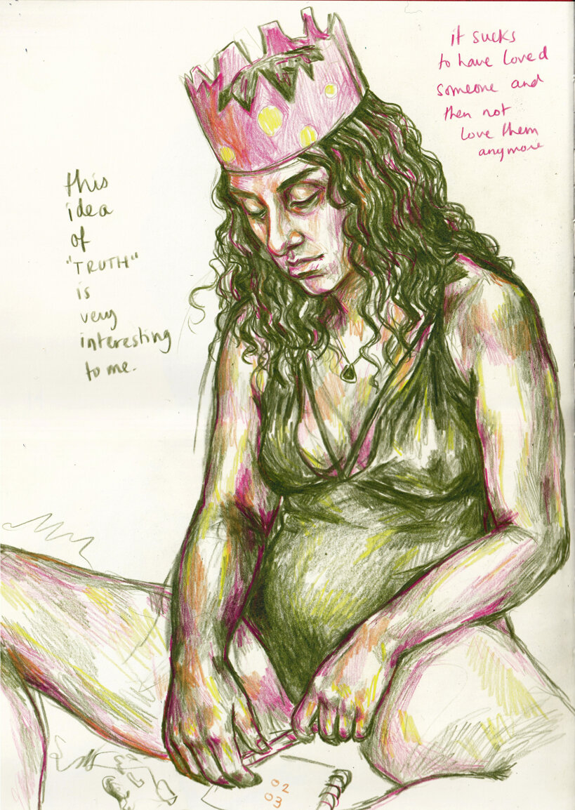 JTdCJTIyZW4lMjIlM0ElMjIlRTIlODAlOUNNZW5kaW5nJTIwTWlycm9ycyVFMiU4MCU5RCUyMHNlcmllcyUzQSUyMHNlYXRlZCUyMGZpZ3VyZSUyMGRyYXdpbmclMjB3aXRoJTIwaGFuZHdyaXR0ZW4lMjBub3RlcyUyQyUyMGFydHdvcmslMjBieSUyMFZhbGVudGluZSUyMEFsbWElMkMlMjBNb250ciVDMyVBOWFsLiUyMiU3RA==