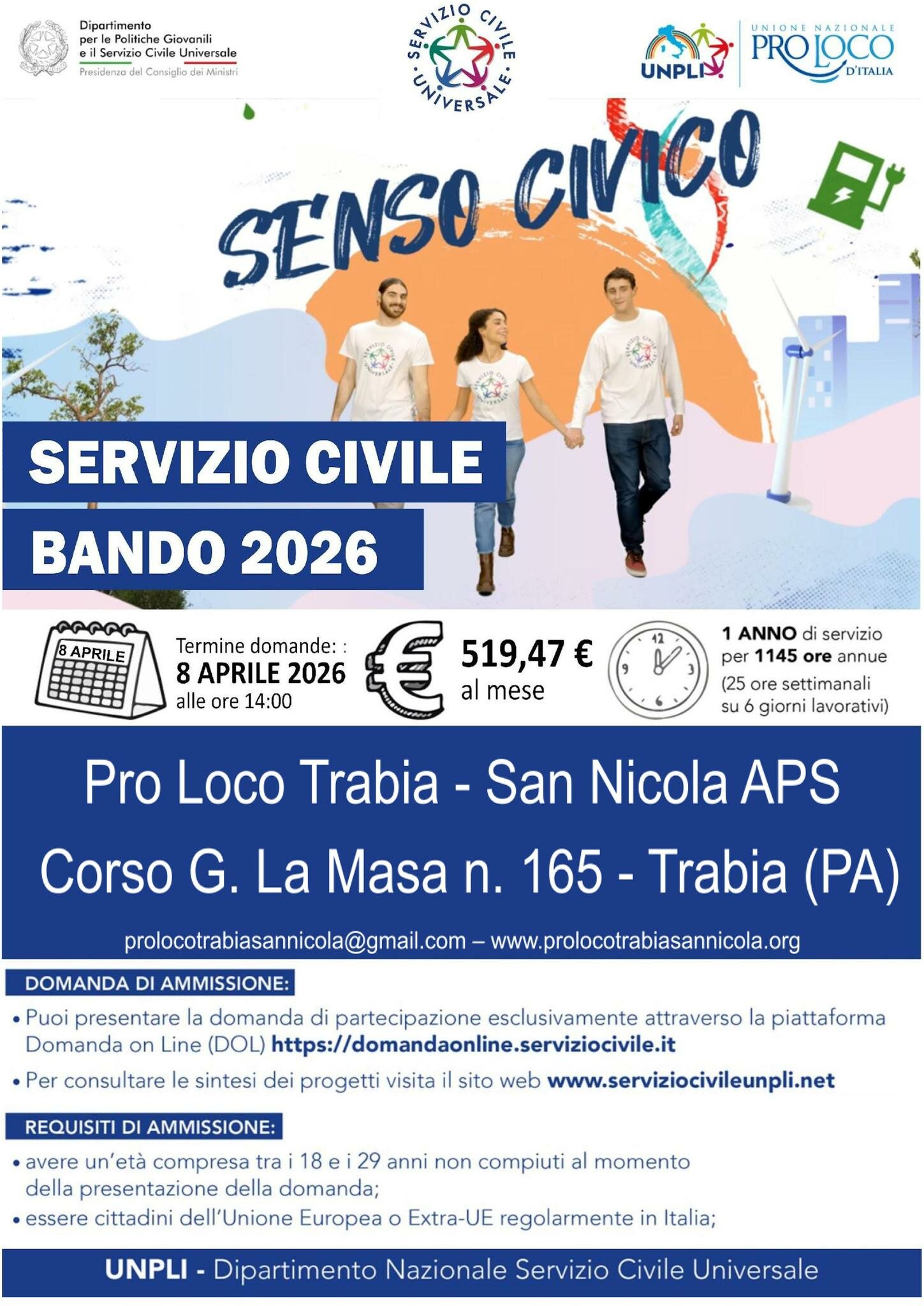 𝗨𝗹𝘁𝗶𝗺𝗶 𝗴𝗶𝗼𝗿𝗻𝗶 𝗽𝗲𝗿 𝗽𝗿𝗲𝘀𝗲𝗻𝘁𝗮𝗿𝗲 𝗹𝗮 𝗱𝗼𝗺𝗮𝗻𝗱𝗮 𝗽𝗲𝗿 𝗱𝗶𝘃𝗲𝗻𝘁𝗮𝗿𝗲 𝗢𝗽𝗲𝗿𝗮𝘁𝗼𝗿𝗲 𝗩𝗼𝗹𝗼𝗻𝘁𝗮𝗿𝗶𝗼 𝗱𝗶 𝗦𝗲𝗿𝘃𝗶𝘇𝗶𝗼 𝗖𝗶𝘃𝗶𝗹𝗲 𝗨𝗻𝗶𝘃𝗲𝗿𝘀𝗮𝗹𝗲 𝗽𝗿𝗲𝘀𝘀𝗼 𝗹𝗮 𝗣𝗿𝗼 𝗟𝗼𝗰𝗼!