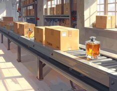 Creazione di fragranze, riempimento e confezionamento