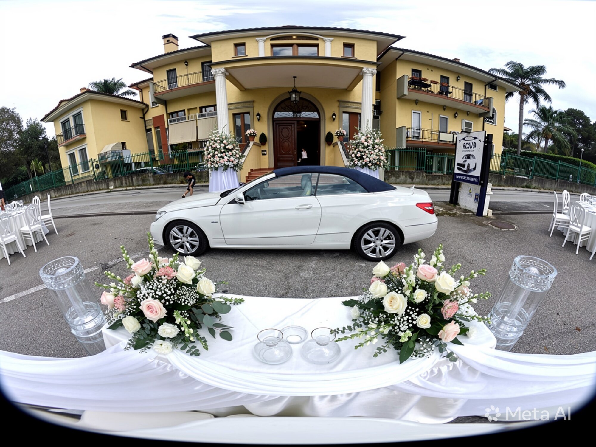 Mercedes E220 Cabrio Bianco Perla