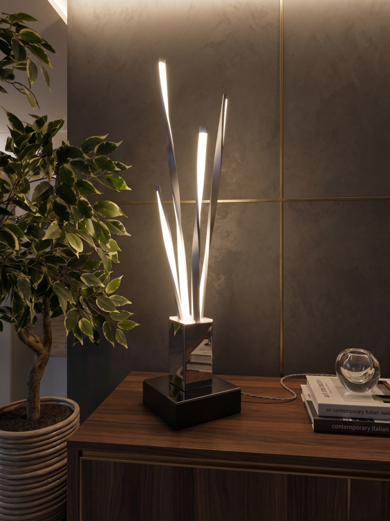 piantana steli led pianta di luce decorativa molto luminosa lampada da tavolo 