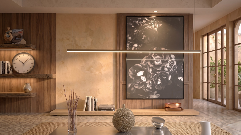 sospensione moderna cerchio led minimale luce tavolo isola tubolare 