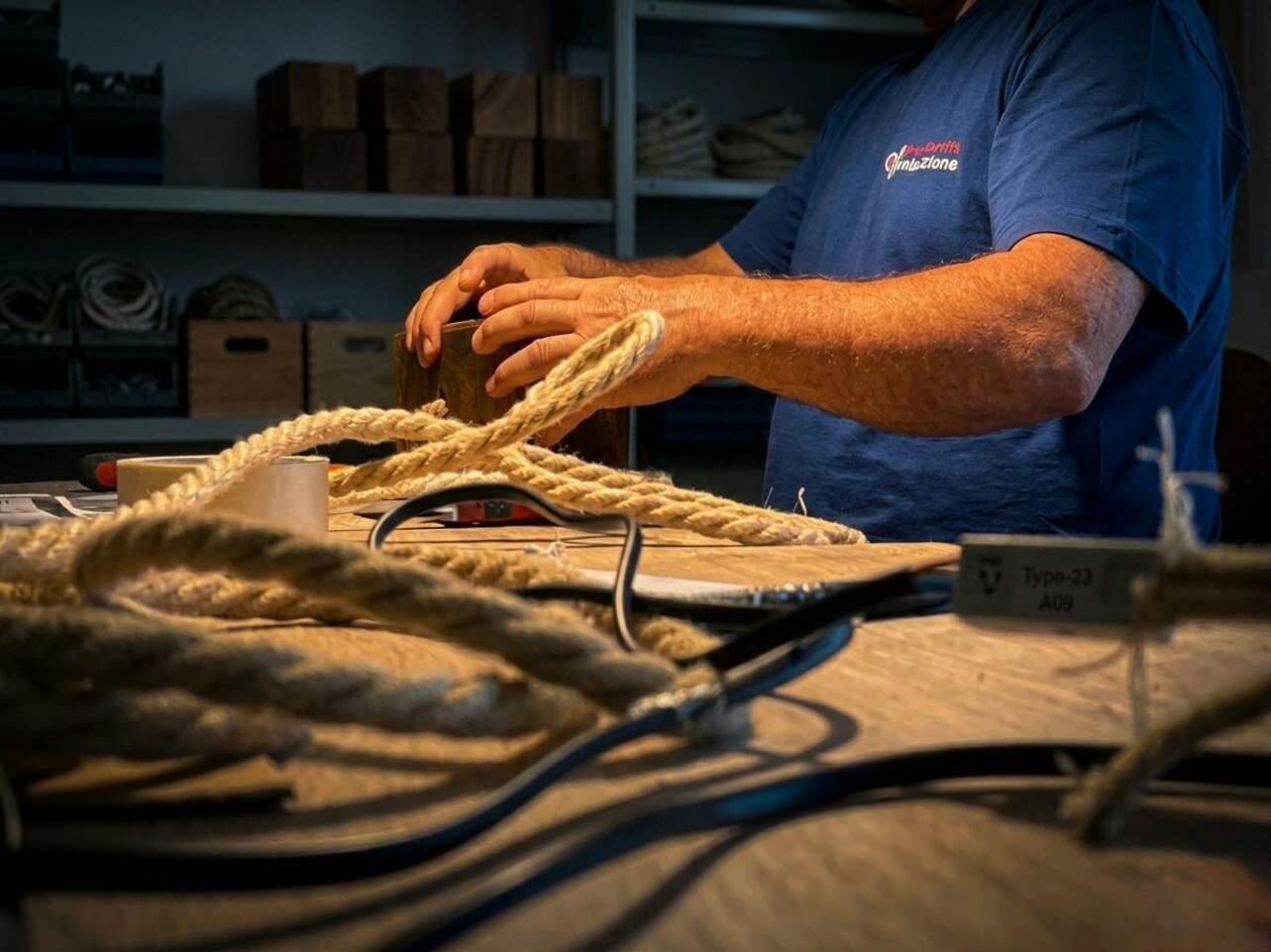 Lavorazione artigianale in laboratorio per lampade su misura Marchioretto Illuminazione