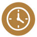 icône horloge dorée minimaliste icône horloge dorée minimaliste