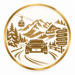 via tourismo - pictogramme stations de ski et alpes