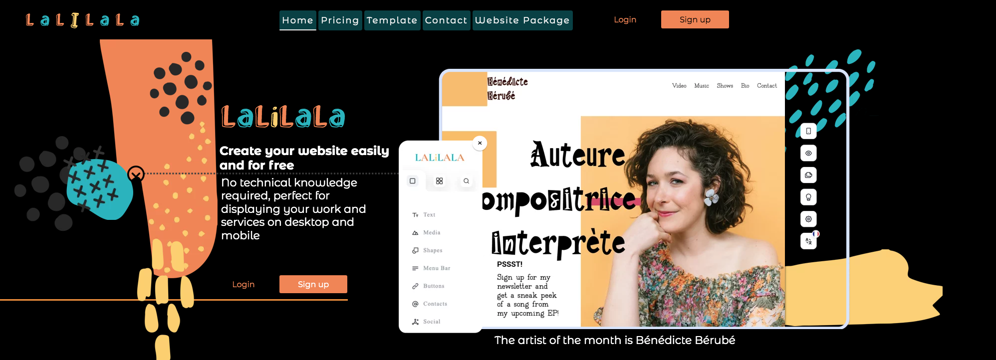 Here is a non-exhaustive list of websites that have been created using the lalilala.org technology.