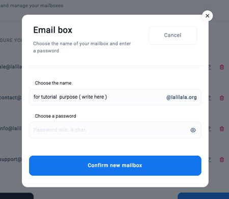 confirm new email box