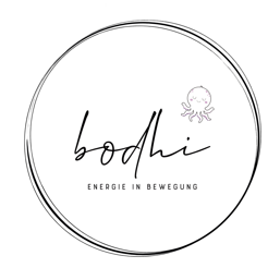 Bild zeigt einen Oktopus in einem Kreis mit dem Schriftzug Bodhi Energie in Bewegung Bild zeigt einen Oktopus in einem Kreis mit dem Schriftzug Bodhi Energie in Bewegung