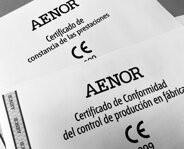 Materiales con marcado CE