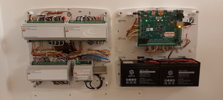 Vista interna Impianto di sicurezza e domotica CSI 