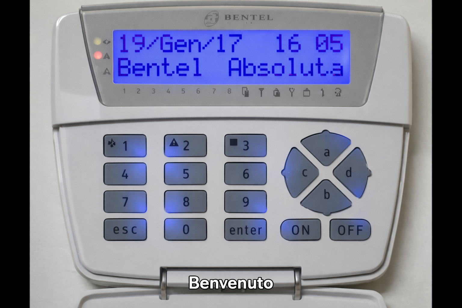 Come cancellare guasti e sabotaggi dalla tastiera Bentel Absoluta
